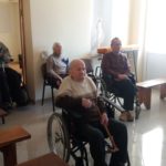 Молебен в доме престарелых в Антавиляй