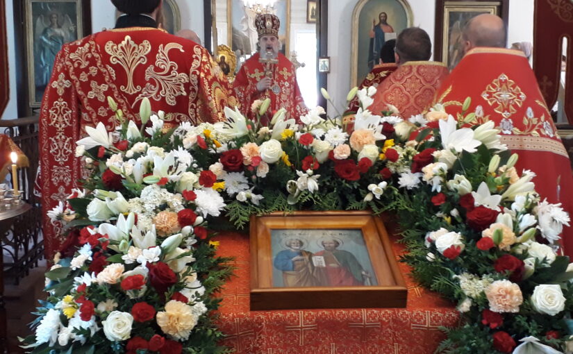 Престольный праздник в храме  первоверховных апостолов Петра и Павла в Вильнюсе