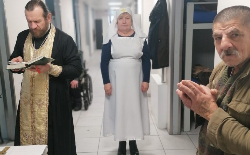 Посещение ночлежного дома на улице Коелавичаус 50
